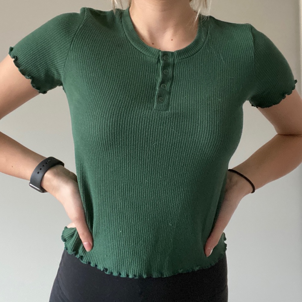 American Eagle Button Up Tee